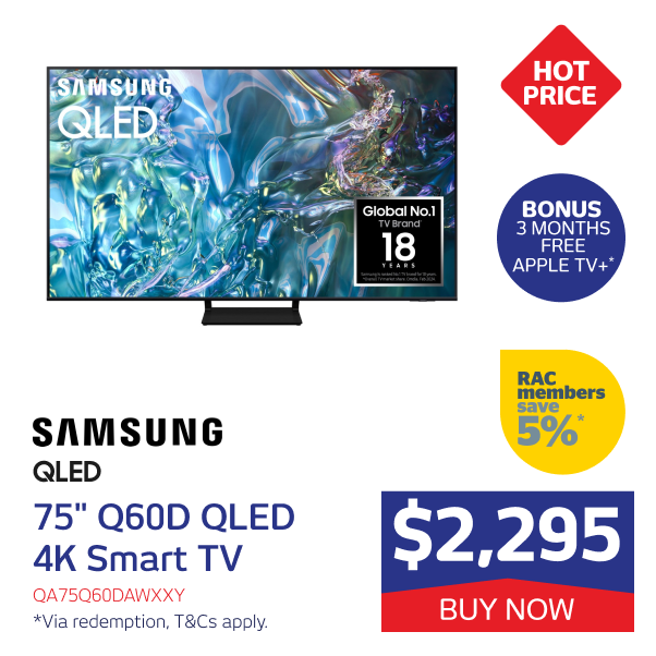 Samsung 75" Q60D QLED 4K Smart TV