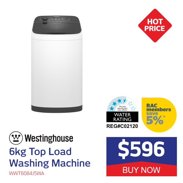 Westinghouse 6kg Top Load Washing Machine