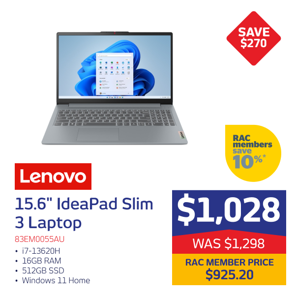 Lenovo 15.6" IdeaPad Slim 3 Laptop