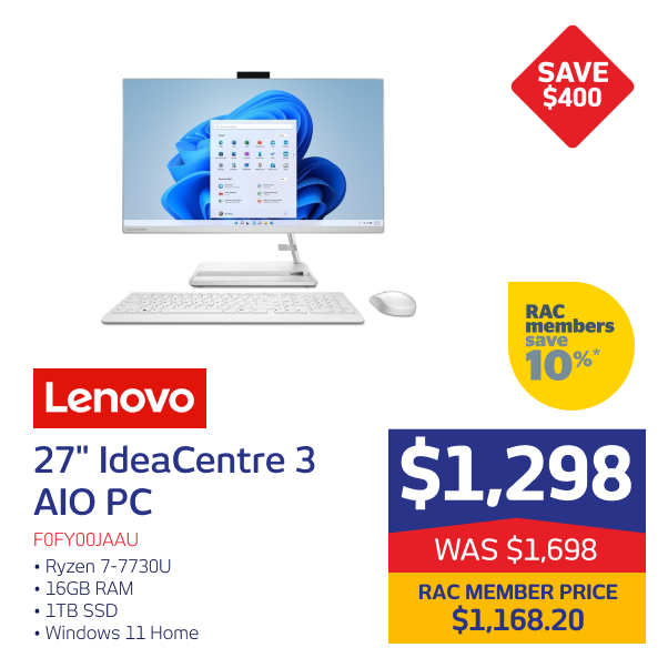 Lenovo 27" IdeaCentre 3 AIO PC