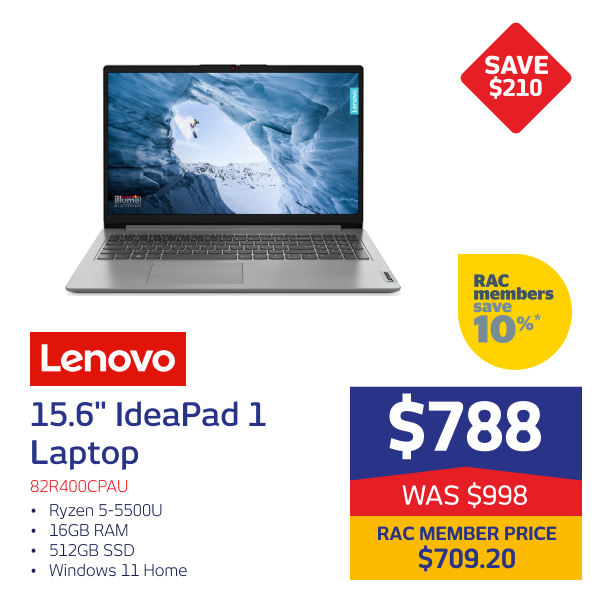 Lenovo 15.6" IdeaPad 1 Laptop