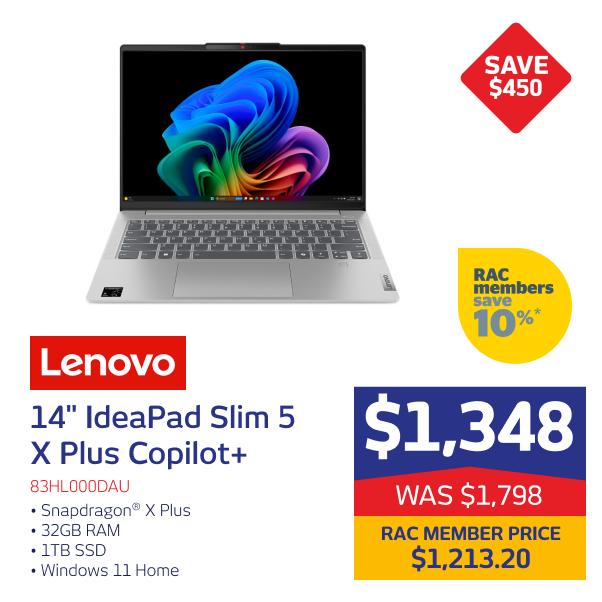 Lenovo 14" IdeaPad Slim 5 X Plus Copilot+