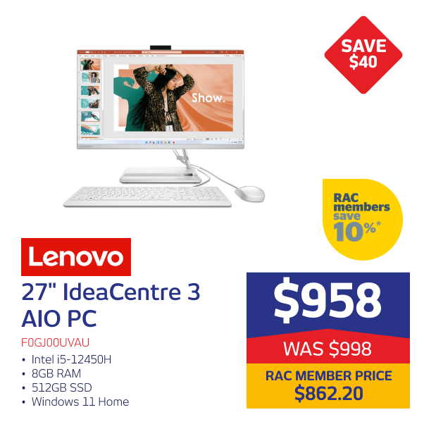 Lenovo 27" IdeaCentre 3 AIO PC