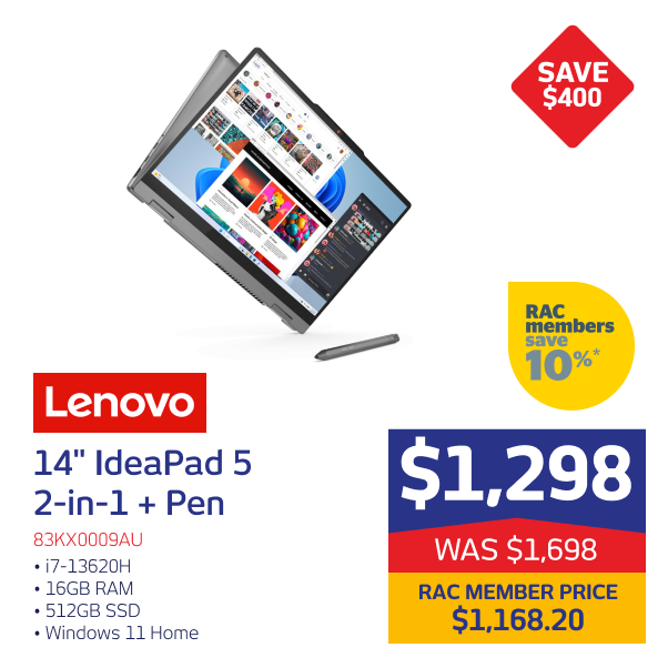 Lenovo 14" IdeaPad 5 2-in-1 Laptop + Pen