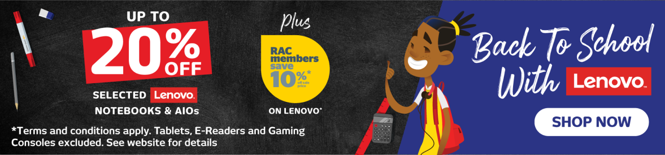 Back to School With Lenovo + RAC Double Discount