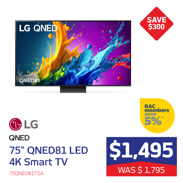 LG 75" QNED81 LED TV