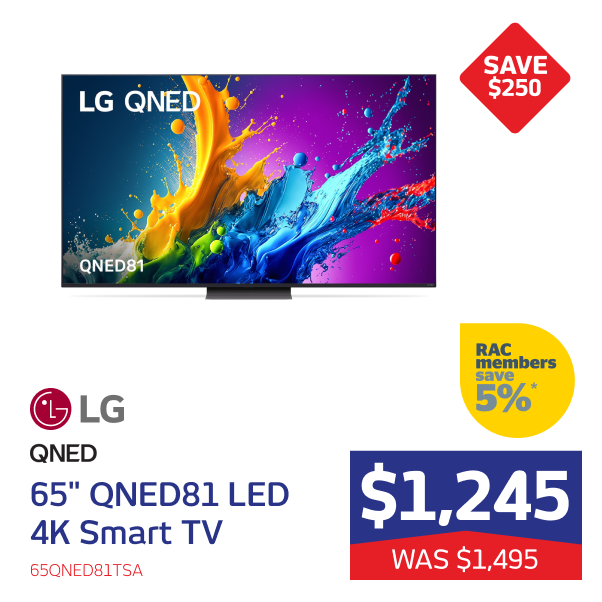 LG 65" QNED81 LED TV 