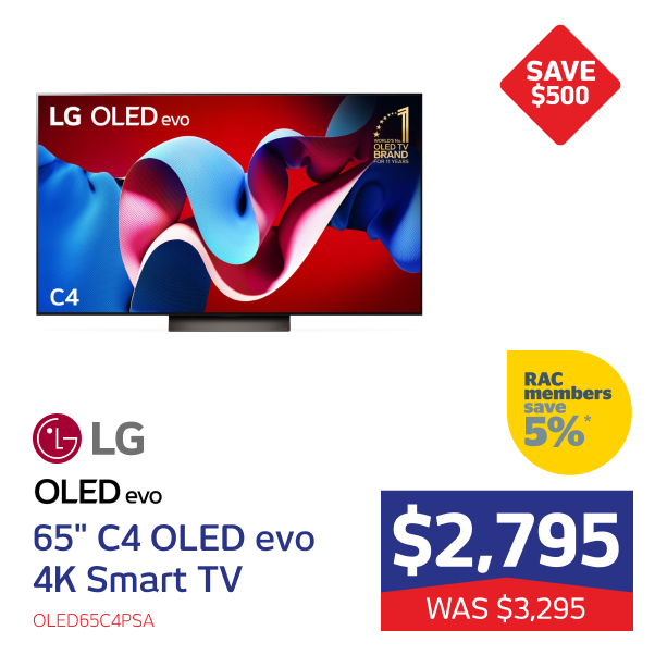 LG 65" C4 OLED evo TV