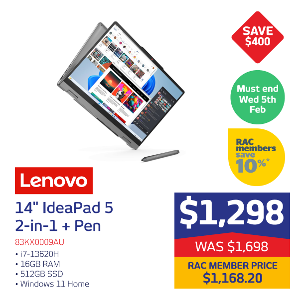 Lenovo 14" IdeaPad 5 2-in-1 Laptop + Pen