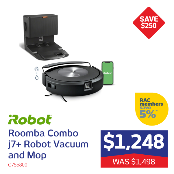 iRobot Roomba Combo j7+ Robot Vacuum and Mop