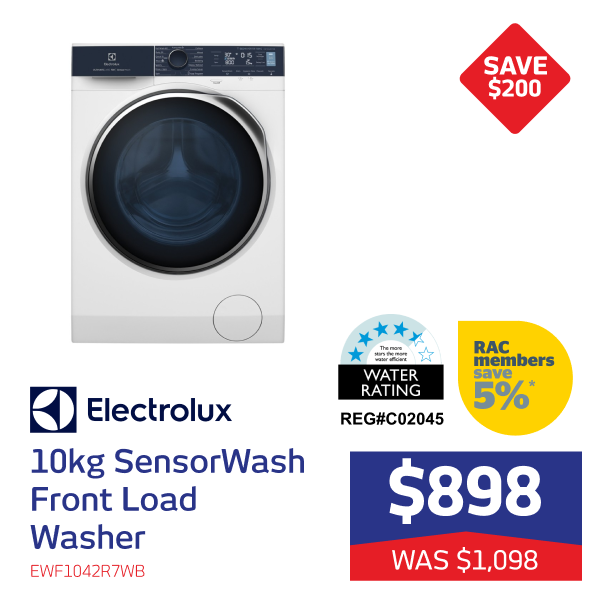 Electrolux 10kg SensorWash Front Load Washer