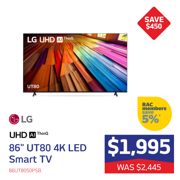 LG 86" UT80 4K LED Smart TV [2024]