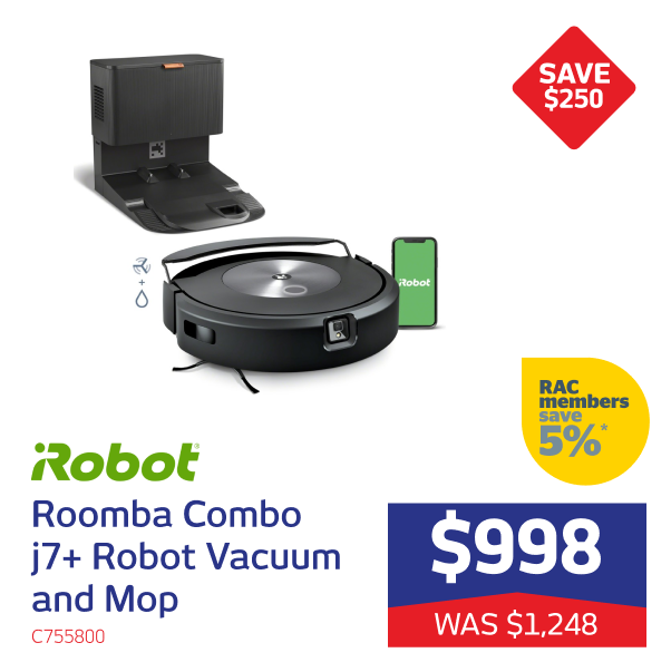 Roomba Combo j7+ Robot Vacuum and Mop