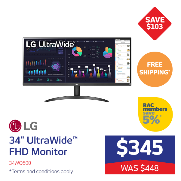 LG 34" UltraWide™ FHD Monitor