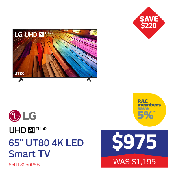 LG 65" UT80 4K LED Smart TV [2024]