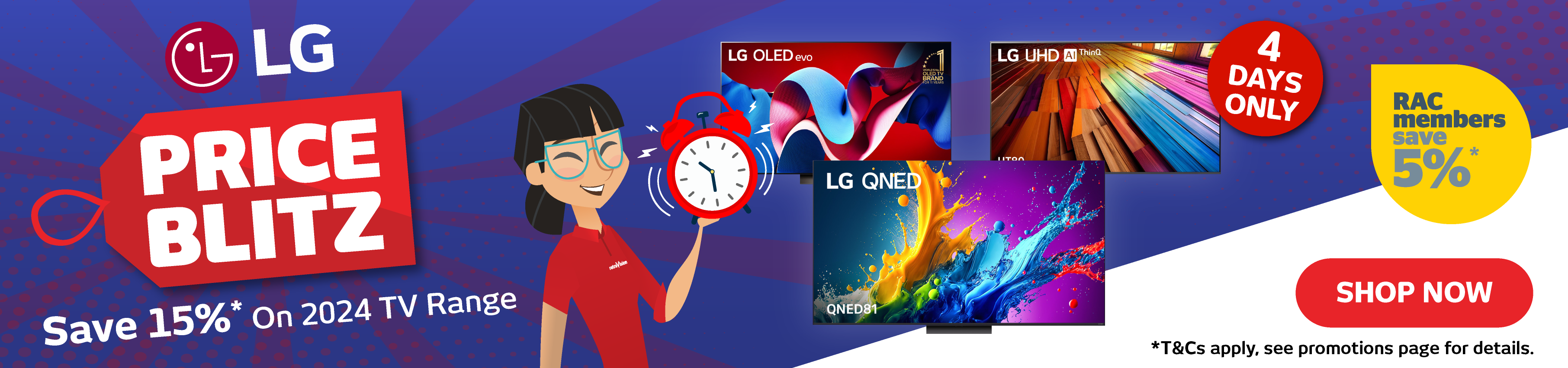 LG 2024 TV Range Price Blitz