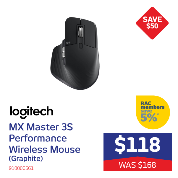 Logitech MX Master 3S Performance Wireless Mouse