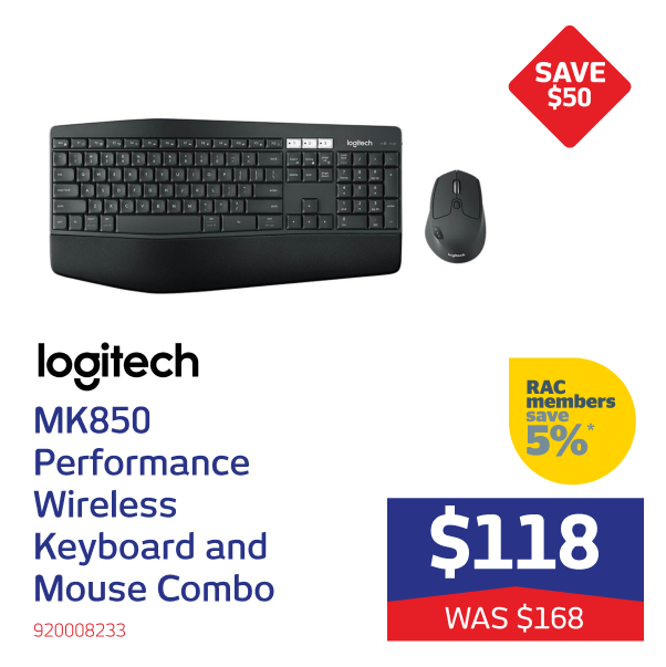 Logitech MK850 Performance Wireless Keyboard and Mouse Combo