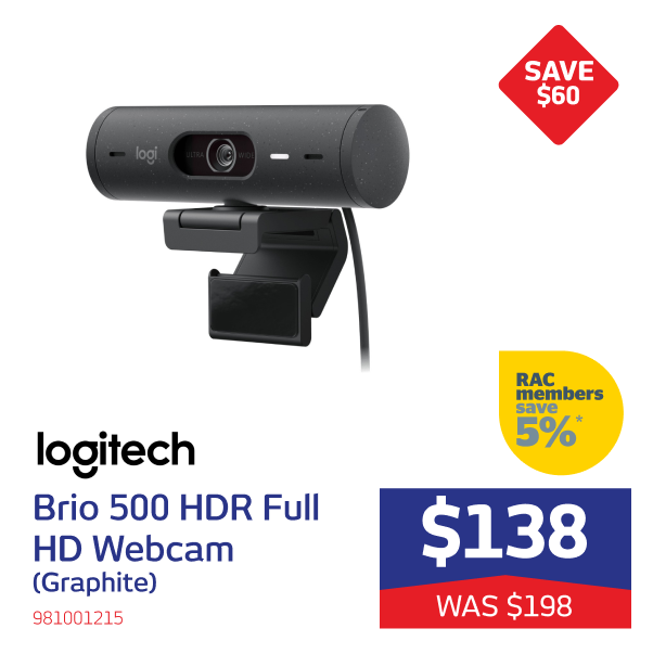 Logitech Brio 500 HDR Full HD Webcam