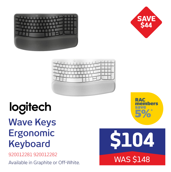 Logitech Wave Keys Ergonomic Keyboard