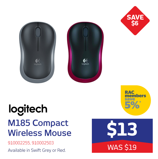 Logitech M185 Compact Wireless Mouse