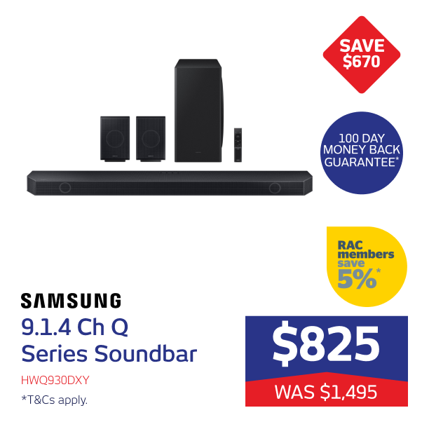 9.1.4 Ch Q Series Soundbar with Wireless Subwoofer and Rear Speakers