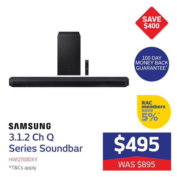 3.1.2 Ch Q Series Soundbar with Wireless Subwoofer