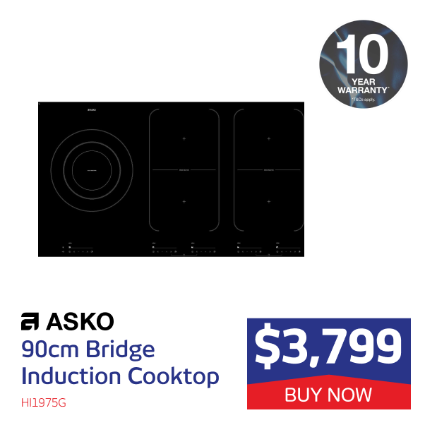 Asko 90cm Bridge Induction Cooktop