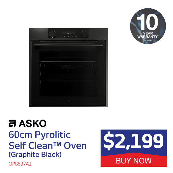 Asko 60cm Pyrolitic Self Clean™ Oven (Graphite Black)