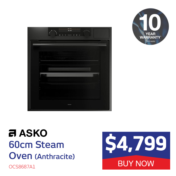 Asko 60cm Steam Oven (Anthracite)