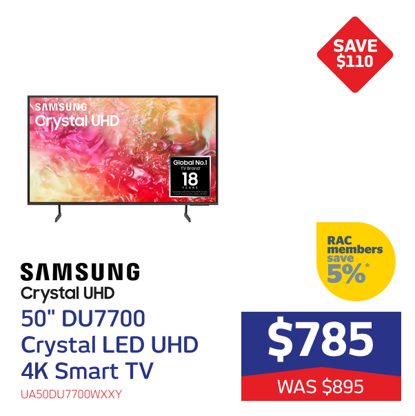 50" DU7700 Crystal LED UHD 4K Smart TV [2024]