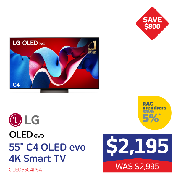 55" C4 OLED evo 4K Smart TV [2024]