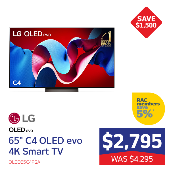 65" C4 OLED evo 4K Smart TV [2024]