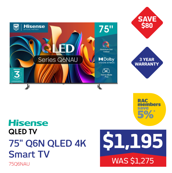 75" Q6N QLED 4K Smart TV [2024]