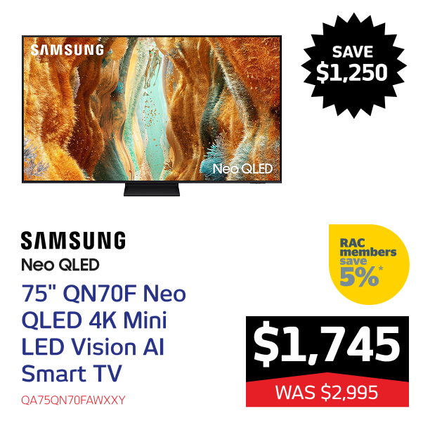 75" QN70F Neo QLED 4K Mini LED Vision AI Smart TV