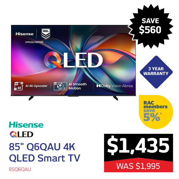 85" Q6QAU 4K QLED Smart TV