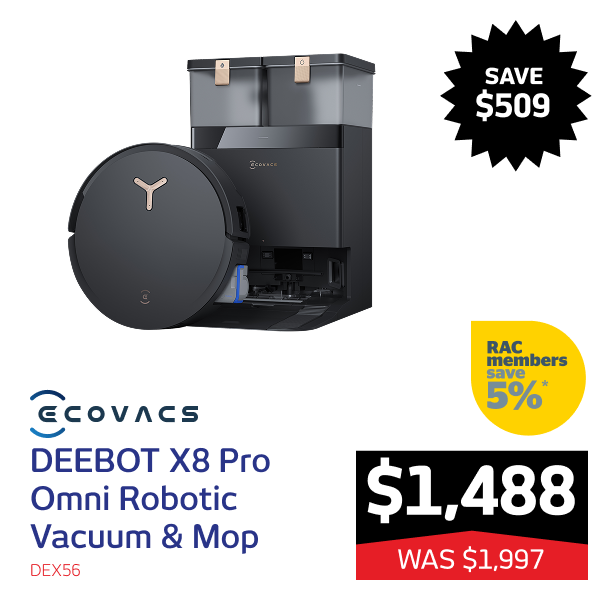 DEEBOT X8 Pro Omni Robotic Vacuum Cleaner (Black)