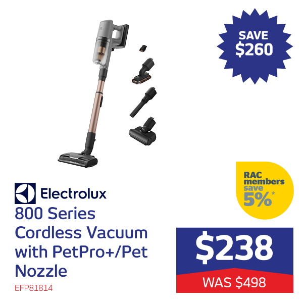 800 Series Cordless Vacuum with PetPro+/Pet Nozzle