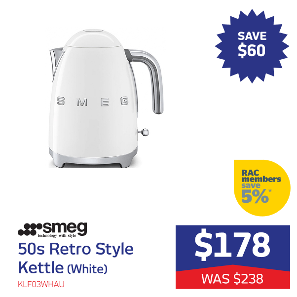 50s Retro Style Kettle (White)