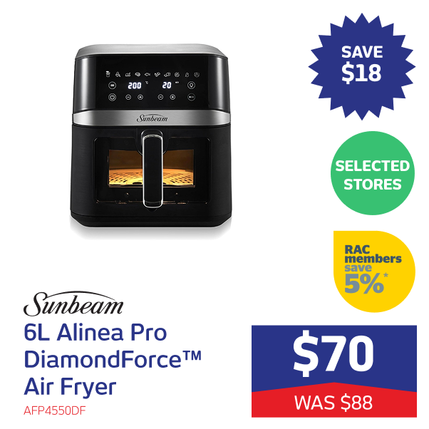 6L Alinea Pro DiamondForce Air Fryer