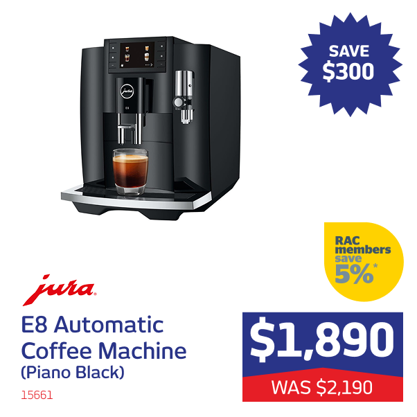 E8 Automatic Coffee Machine (Piano Black)