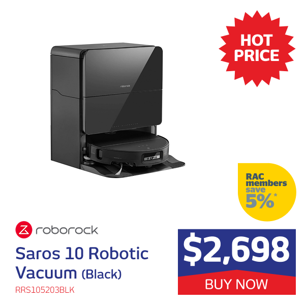 Saros 10 Robotic Vacuum (Black)