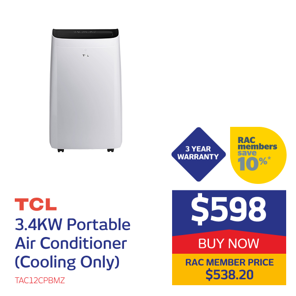 3.4KW Portable Air Conditioner (Cooling Only)