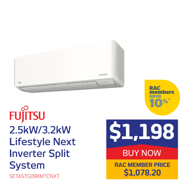 2.5kW/3.2kW Lifestyle Next Inverter Split System