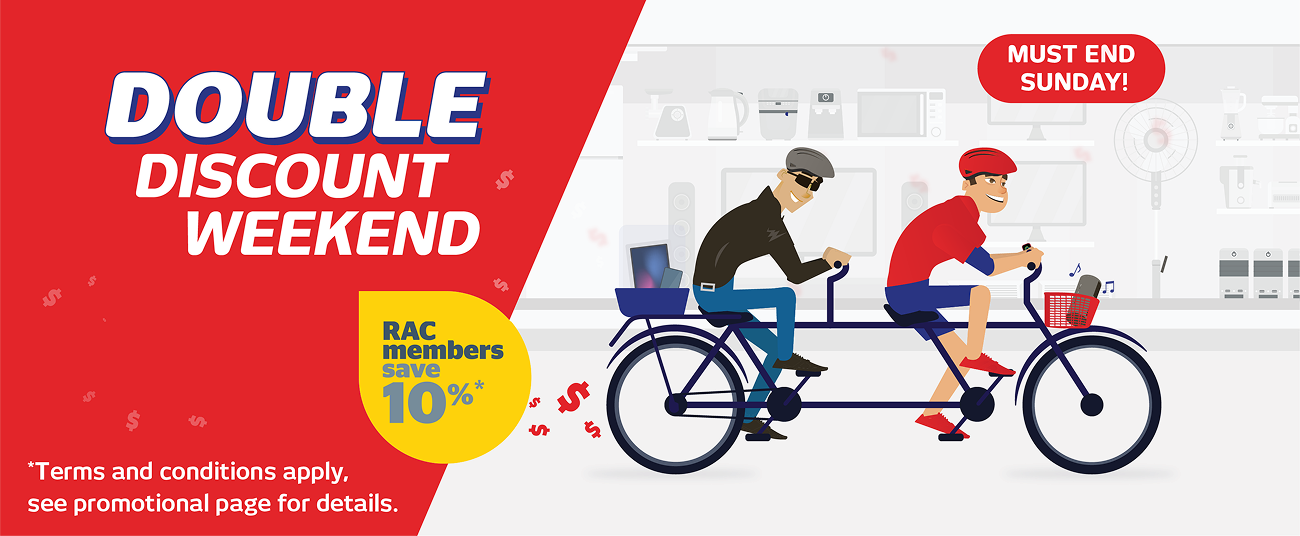 RAC Double Discount Weekend