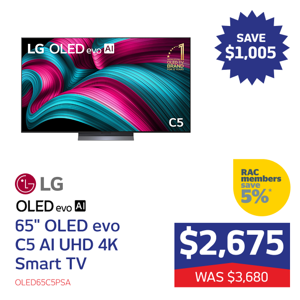 65" C5 OLED evo AI UHD 4K Smart TV