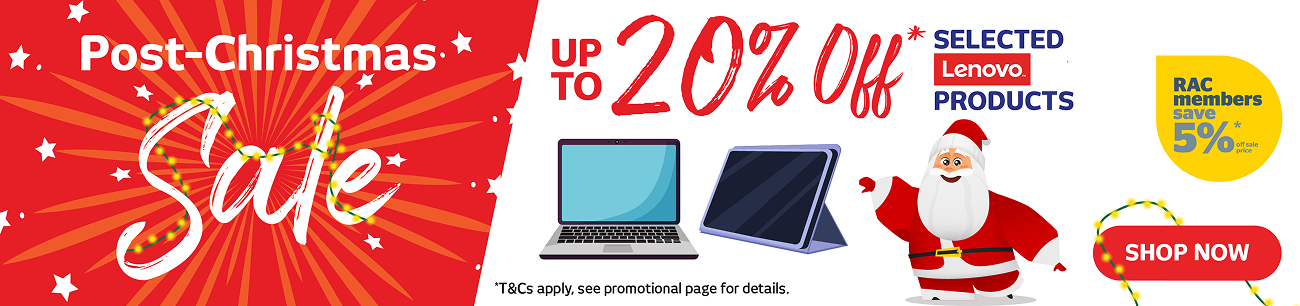 Up To 20% Off Selected Lenovo Products
