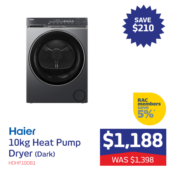 10kg Heat Pump Dryer (Dark)