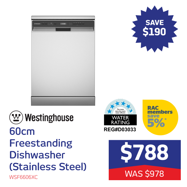 60cm Freestanding Dishwasher (Stainless Steel)