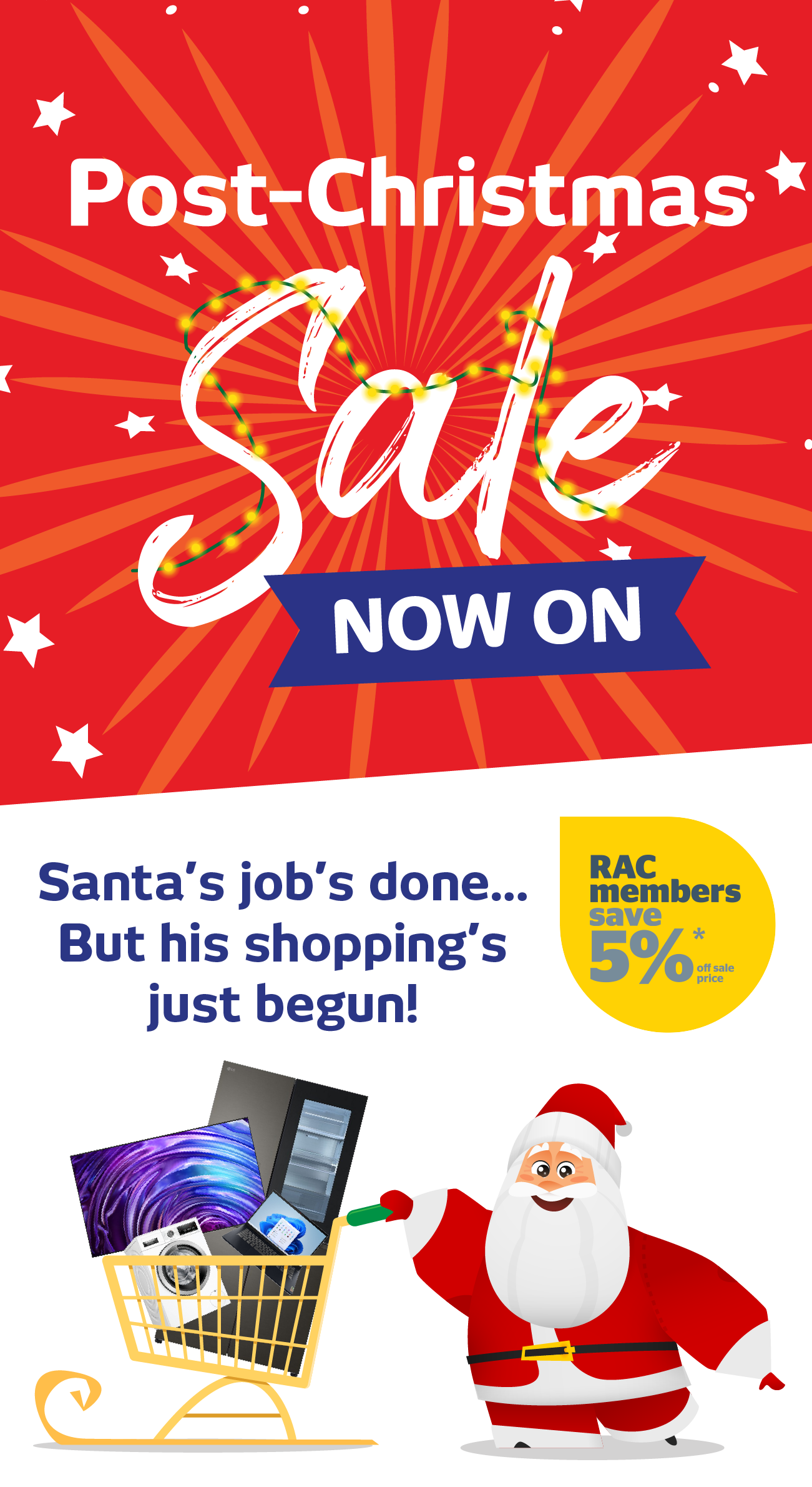 Post Christmas Sale Now On at Retravision!